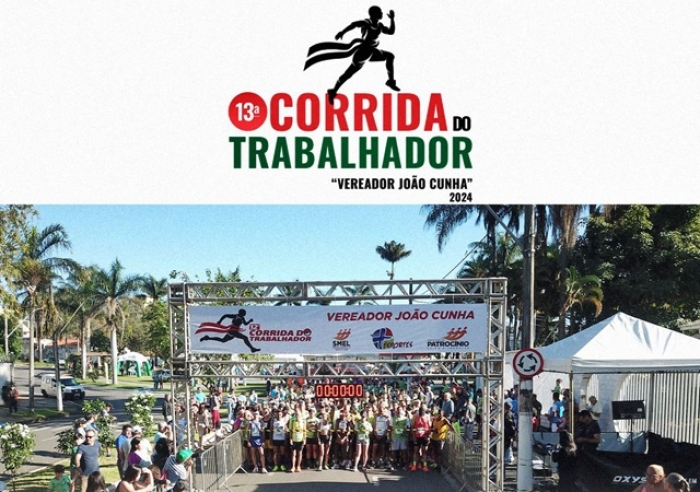 TUDO PRONTO PARA A 13ª CORRIDA DO TRABALHADOR ‘VEREADOR JOÃO CUNHA’