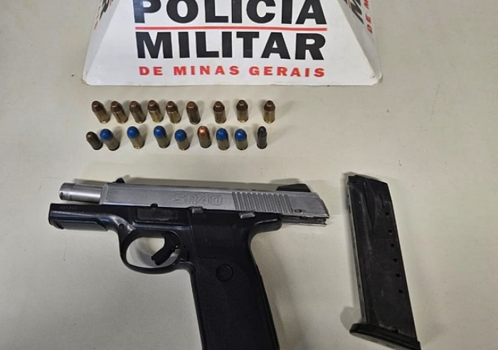 POLÍCIA MILITAR PRENDE HOMEM POR PORTE ILEGAL DE PISTOLA NO CONGONHAS