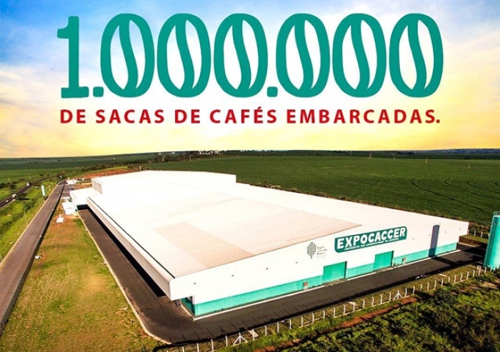 EXPOCACCER COMEMORA EMBARQUE DE 1 MILHÃO DE SACAS DE CAFÉ EM 2021