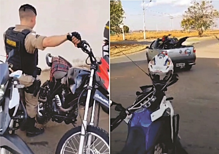 PM RECOLHE MOTOCICLETA ADULTERADA QUE TIRAVA O SOSSEGO DA POPULAÇÃO