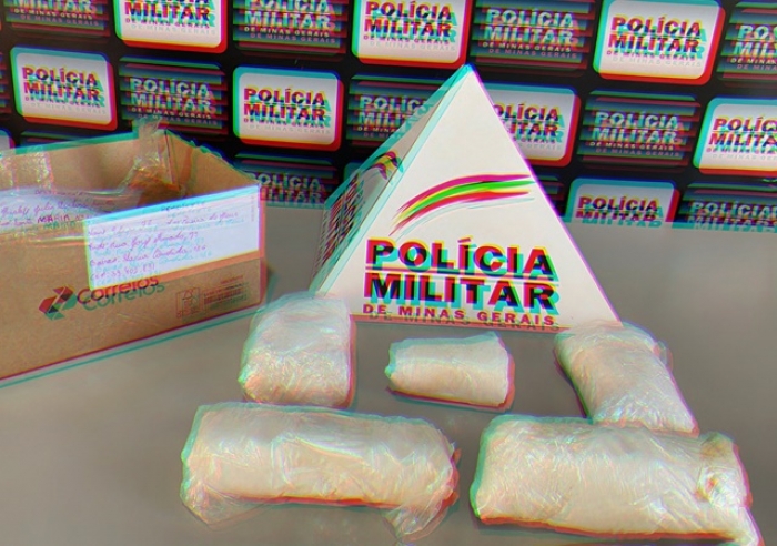 POLÍCIA MILITAR AGE RÁPIDO E INTERCEPTA ENTREGA DE COCAÍNA VIA SEDEX EM MONTE CARMELO