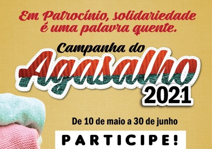 CAMPANHA DO AGASALHO VAI ATÉ 30 DE JUNHO; PARTICIPE!