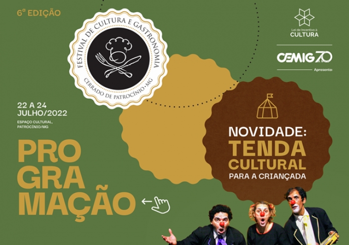 TENDA CULTURAL DO 6º FESTIVAL DE CULTURA E GASTRONOMIA TERÁ “PROGRAMAÇÃO PLURAL”