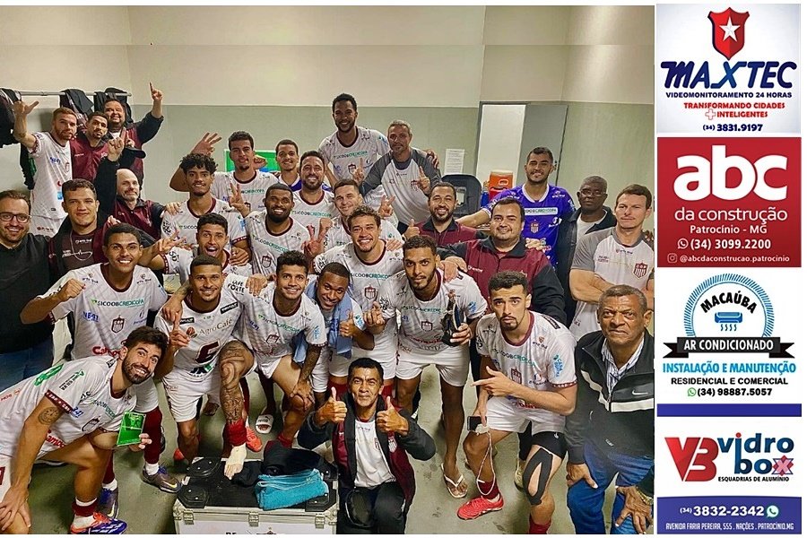 PATROCINENSE VENCE VARGINHA FORA DE CASA E CHEGA AO PELOTÃO DE FRENTE DO GRUPO A