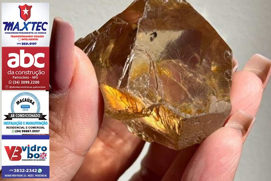 COROMANDEL | CIDADE SE SURPREENDE COM DIAMANTE DE 647 QUILATES ENCONTRADO NO RIO DOURADINHO
