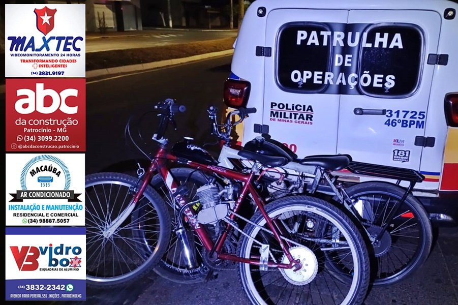 PATROCÍNIO | FISCALIZAÇÃO DE TRÂNSITO TIRA DAS RUAS BICICLETAS MOTORIZADAS IRREGULARES