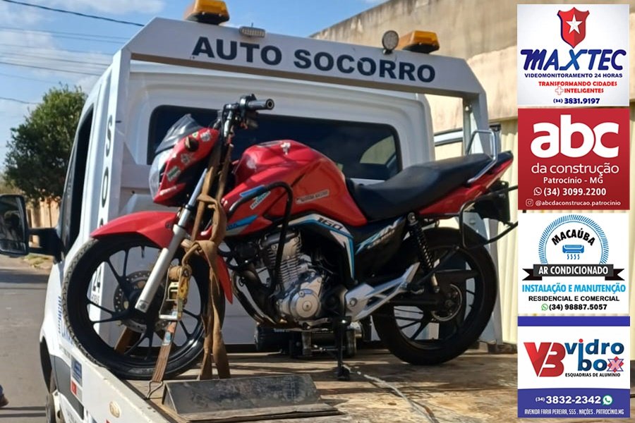 APÓS PERSEGUIÇÃO, PM PRENDE MOTOCICLISTA POR RECEPTAÇÃO DE FIOS DE COBRE EM PATROCÍNIO