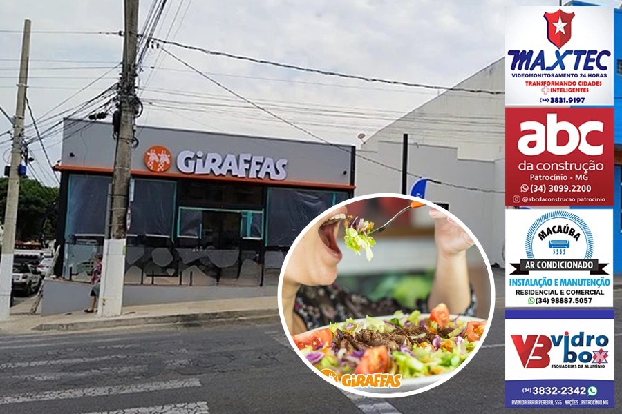 CONTAGEM REGRESSIVA PARA A INAUGURAÇÃO DO GIRAFFAS EM PATROCÍNIO