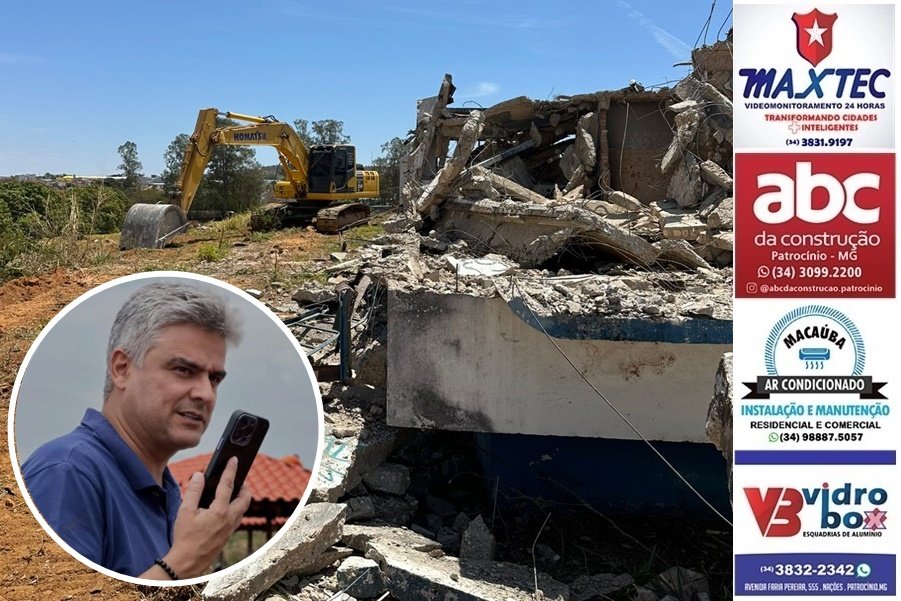 SECRETARIA MUNICIPAL DE OBRAS INICIA DEMOLIÇÃO DOS BARRACÕES DA CASEMG; SILO SERÁ IMPLODIDO