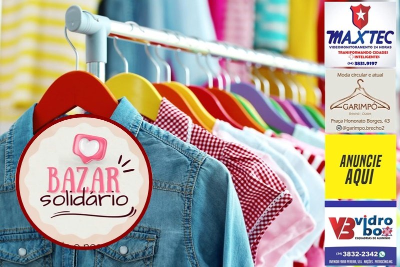 BAZAR SOLIDÁRIO MOVIMENTA A TARDE DESTE SÁBADO (15) NA CASA DO IDOSO