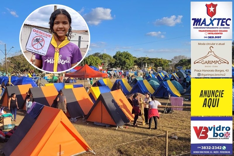 MAIS DE 2 MIL JOVENS PARTICIPAM DE ACAMPAMENTO EM PATROCÍNIO E PROMOVEM PASSEATA CONTRA A DENGUE