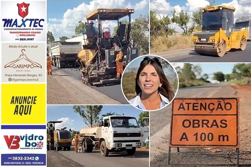 DEPUTADA MARIA CLARA MARRA FISCALIZA OBRA E GARANTE AVANÇO NA RECUPERAÇÃO DA MG-230