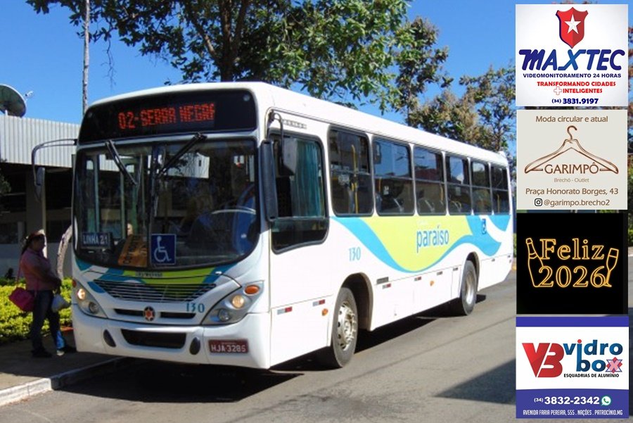 VIAÇÃO CIDADE PARAÍSO SEGUE A FRENTE DO TRANSPORTE COLETIVO URBANO ATÉ 2027