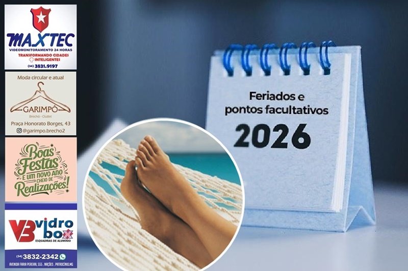 OFICIAL | PREFEITURA DIVULGA CALENDÁRIO DE FERIADOS E PONTOS FACULTATIVOS DE 2026