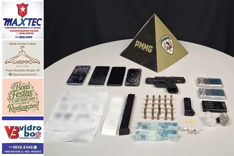 PM DESARTICULA GRUPO ENVOLVIDO COM TRÁFICO E APREENDE ARMA DE FOGO NAS PROXIMIDADES DE BAR NO SÃO VICENTE