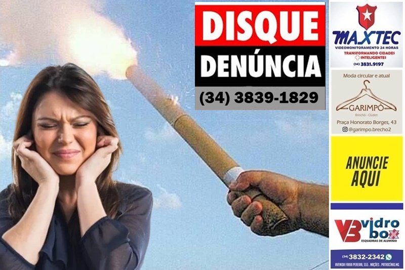 PMP CRIA DISK DENÚNCIA 24H PARA FOGOS COM ESTAMPIDO NO FIM DE ANO NA CIDADE