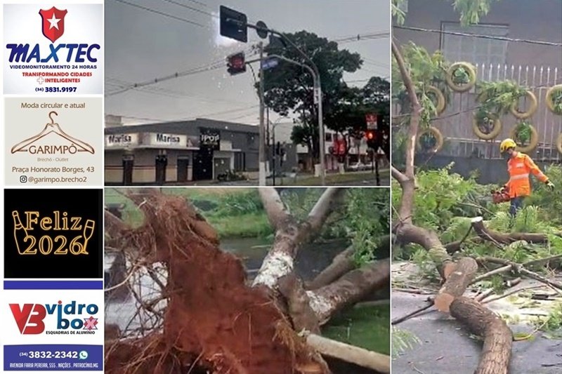 TEMPESTADE COM VENTOS FORTES CAUSA TRANSTORNO EM PATROCÍNIO NESTE DOMINGO, 28