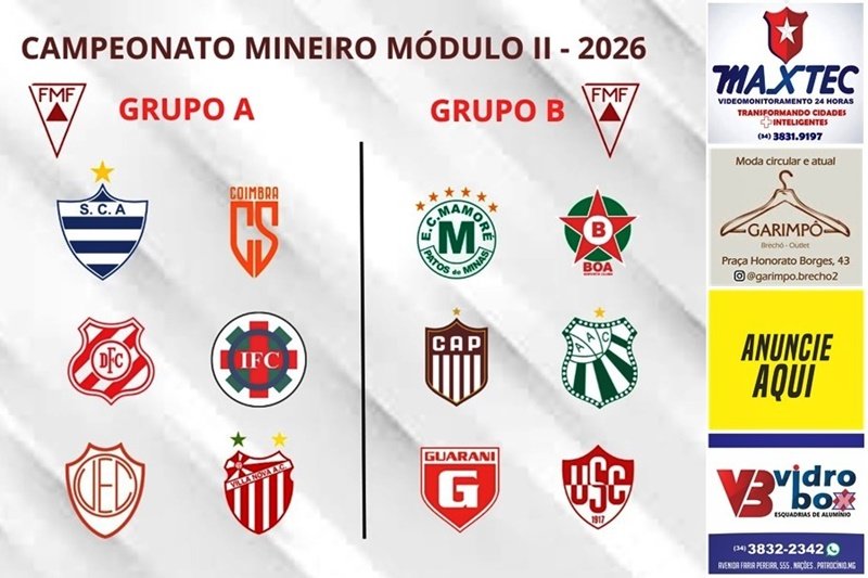 MÓDULO II 2026 JÁ TEM DATA, GRUPOS DEFINIDOS E PROMETE DISPUTA ACIRRADA