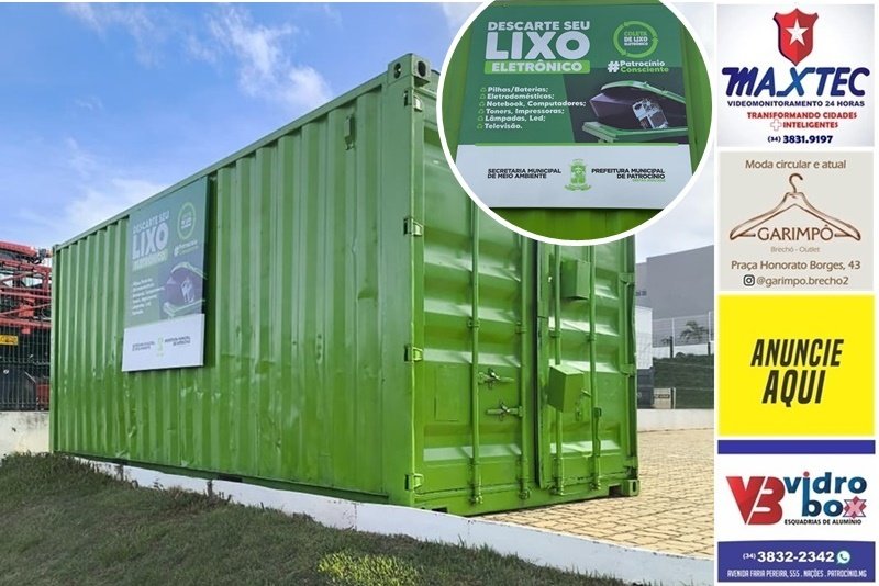 DESCARTE DE LIXO ELETRÔNICO TEM NOVO PONTO DE ENTREGA EM PATROCÍNIO