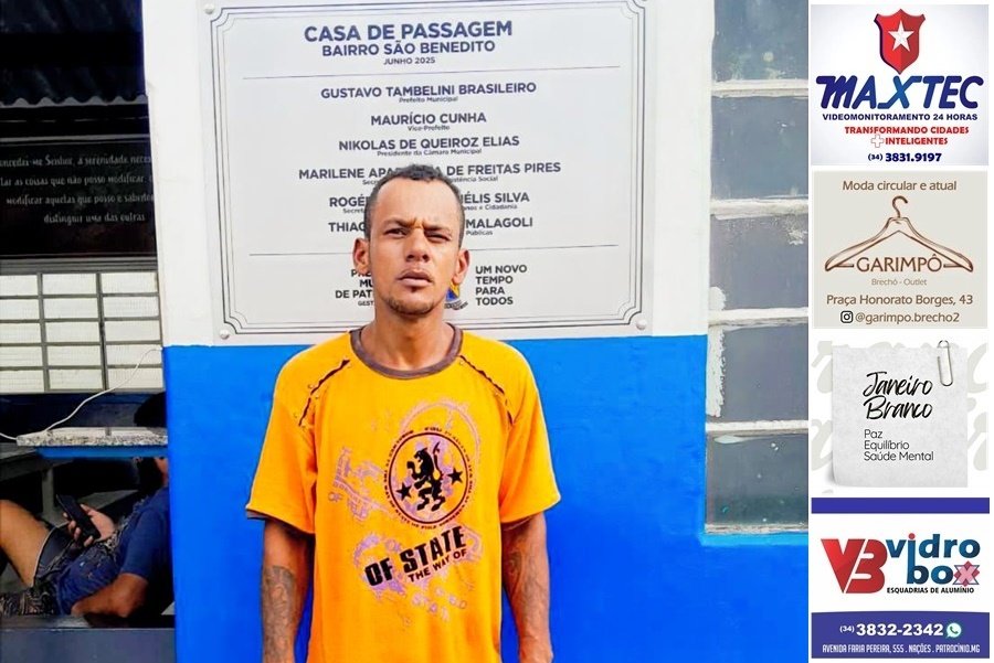 TRABALHO CONJUNTO DA CASA DE PASSAGEM E PM LOCALIZA HOMEM DESAPARECIDO HÁ 8 MESES