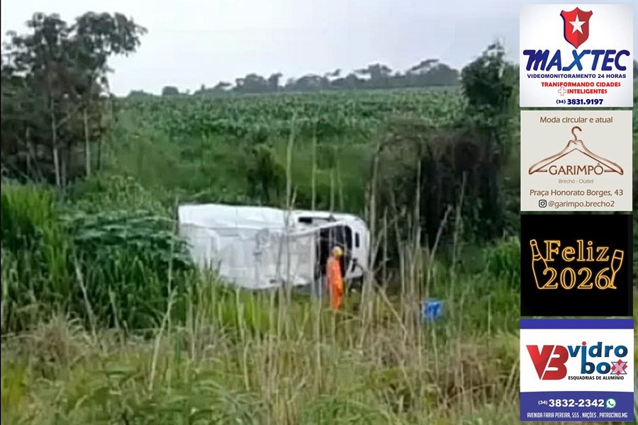 BR 365 REGISTRA MAIS UM CAPOTAMENTO COM VÍTIMA FATAL PRÓXIMO A PATOS DE MINAS