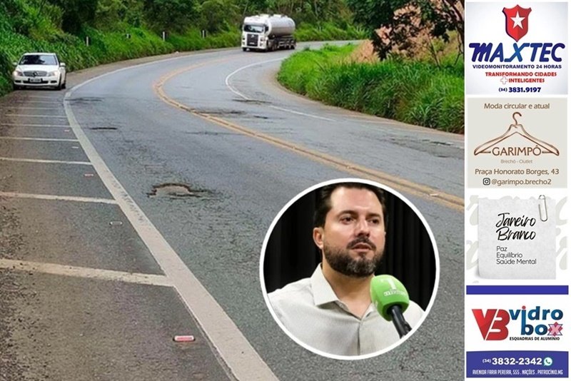 FALCÃO CRITICA PEDÁGIOS NA BR-365 E COBRA DUPLICAÇÃO ANTES DA PRIVATIZAÇÃO