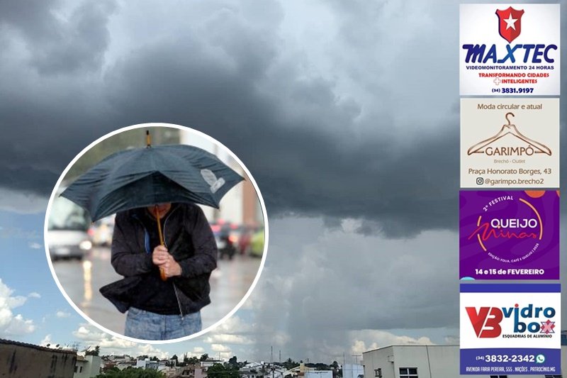 CHUVAS FORTES DEVEM ATINGIR O TRIÂNGULO E ALTO PARANAÍBA A PARTIR DESTA SEXTA, 30