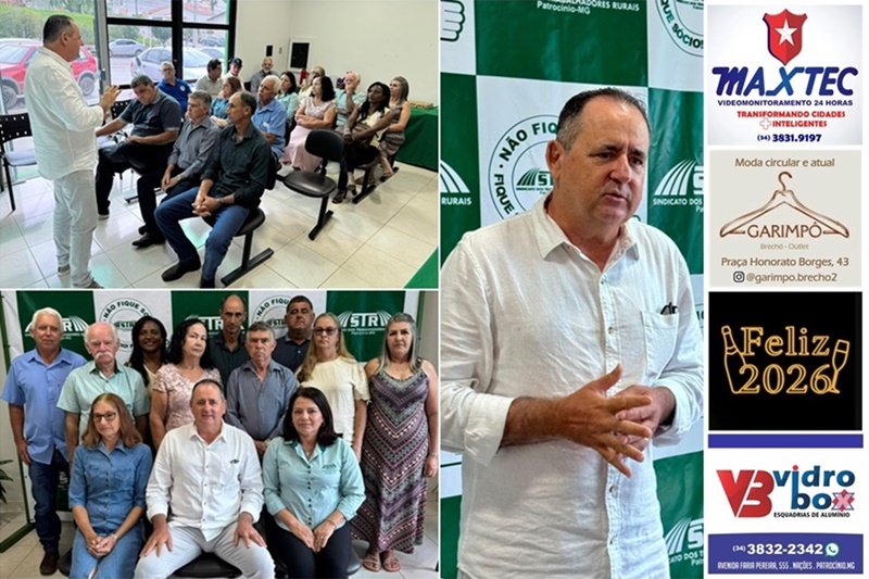 JOEL DE CARVALHO TOMA POSSE AO SEU 5° MANDATO À FRENTE DO SINDICATO DOS TRABALHADORES RURAIS