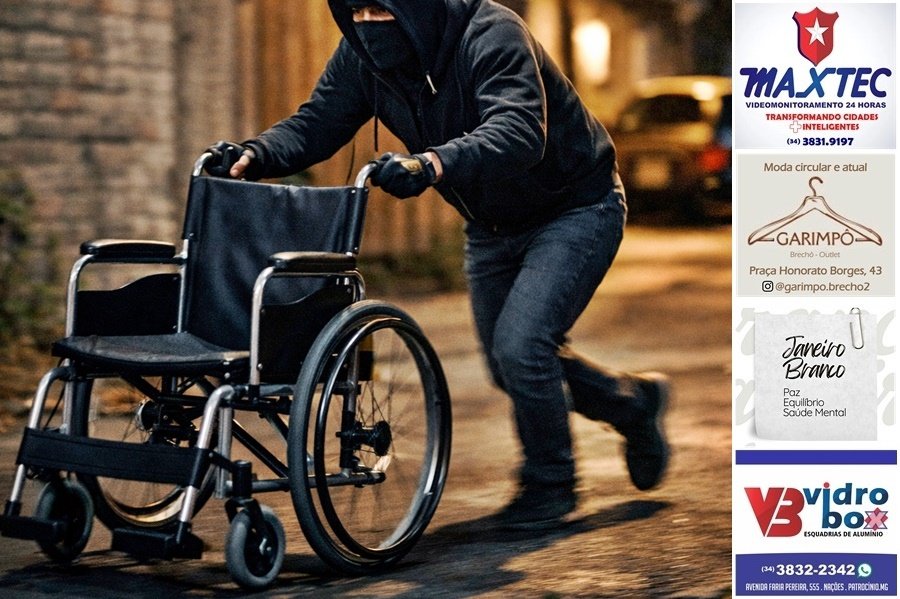 NEM UMA CADEIRA DE RODAS ESCAPOU DE OCORRÊNCIA DE FURTO NO MARCIANO BRANDÃO