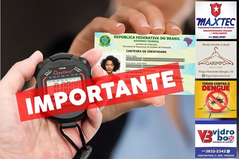 IMPORTANTE! PRAZO PARA REAGENDAMENTO DA EMISSÃO DE IDENTIDADE SEGUE ATÉ 6 DE MARÇO