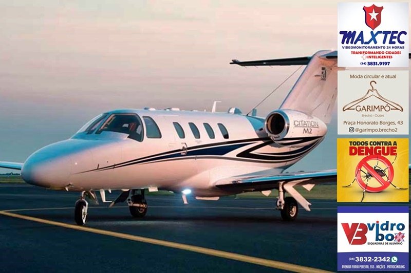 PNEUS DE AVIÃO ESTOURAM NA ATERRISSAGEM E PILOTO FAZ POUSO FORÇADO EM PATROCÍNIO