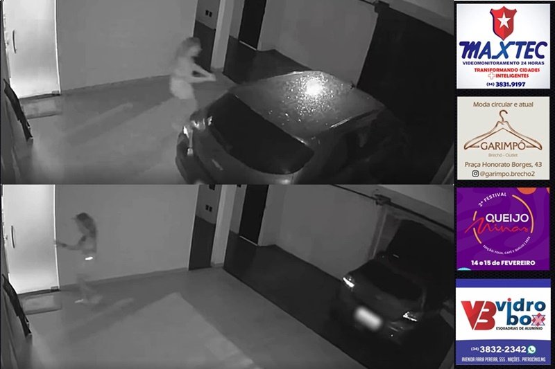 EM UBERLÂNDIA, CARRO DE PATROCINENSE SE MOVE SOZINHO, DERRUBA PORTÃO E VAI PARAR NA RUA