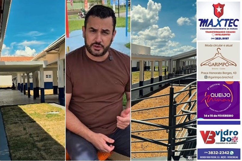 AUTOR DA INDICAÇÃO, VEREADOR LEANDRO CAIXETA CELEBRA INAUGURAÇÃO DA NOVA ESCOLA DO MORADA NOVA