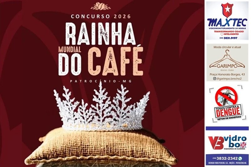 ORGANIZAÇÃO DIVULGA LISTA DAS 35 PRÉ-CANDIDATAS AO TÍTULO DE RAINHA MUNDIAL DO CAFÉ 2026