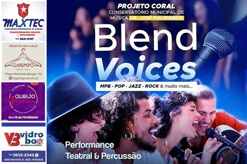 BLEND VOICES: CONSERVATÓRIO MUNICIPAL ABRE INSCRIÇÕES PARA NOVO CORAL COMUNITÁRIO