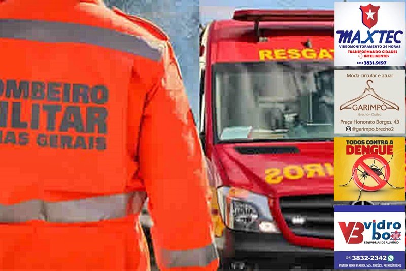 COLISÃO ENTRE CARRO E MOTO DEIXA MOTOCICLISTA GRAVEMENTE FERIDO EM PATROCÍNIO