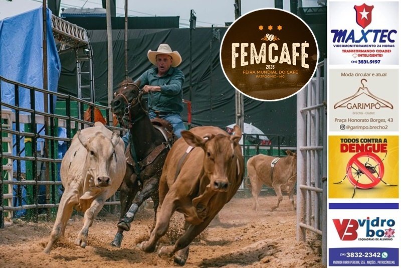 FEMCAFÉ 2026 RECEBE UMA DAS MAIORES PROVAS DE TEAM PENNING DE MINAS GERAIS