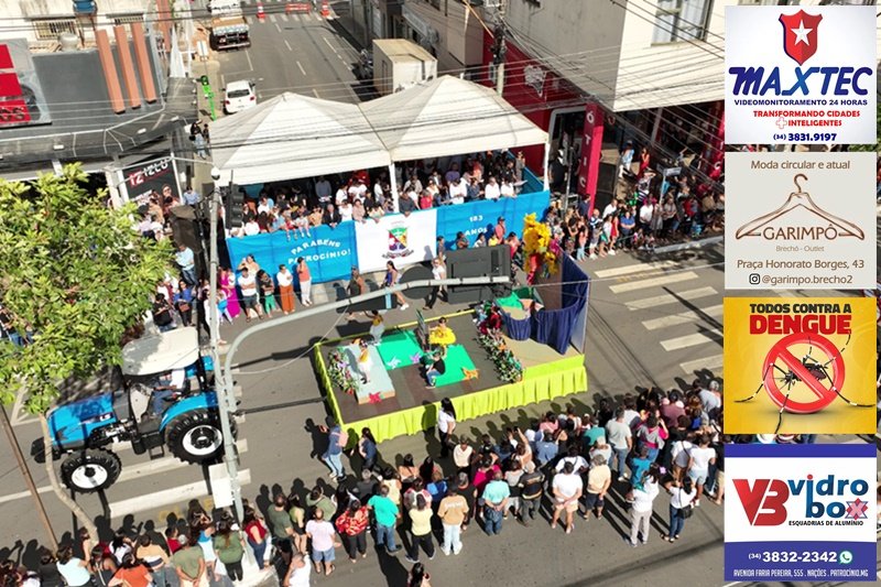 PATROCÍNIO CELEBRA 184 ANOS COM DESFILE CÍVICO E OLHAR PARA O FUTURO