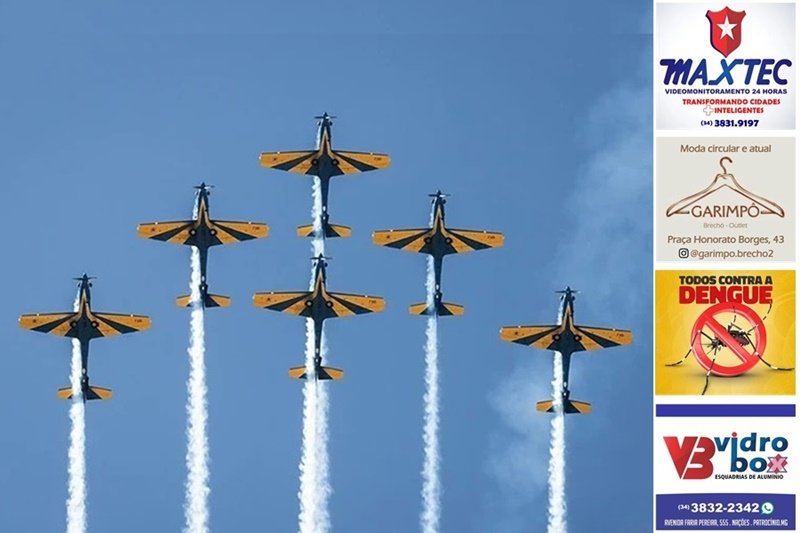 ESQUADRILHA DA FUMAÇA CONFIRMA RETORNO A PATROCÍNIO, PROMETENDO UM ESPETÁCULO NOS CÉUS DA CIDADE