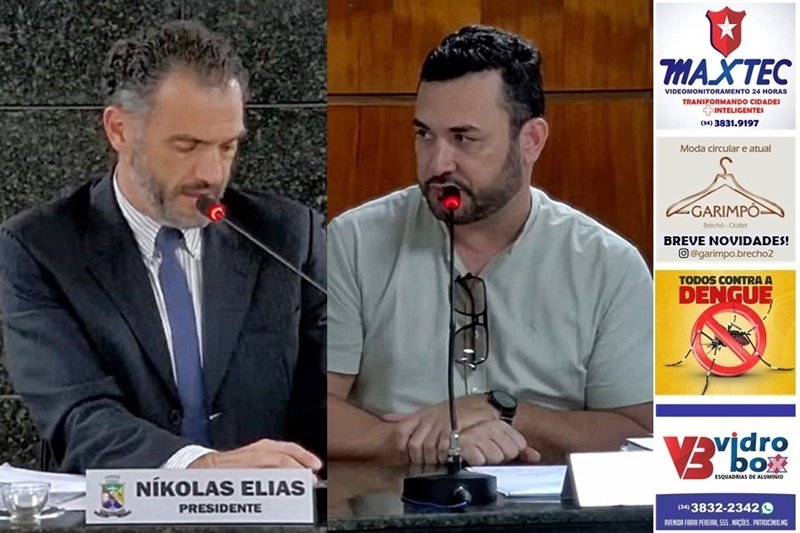 ELIAS VS CAIXETA: CLIMA TENSO NA CASA DE LEIS RANGELIANA DURANTE O GRANDE EXPEDIENTE