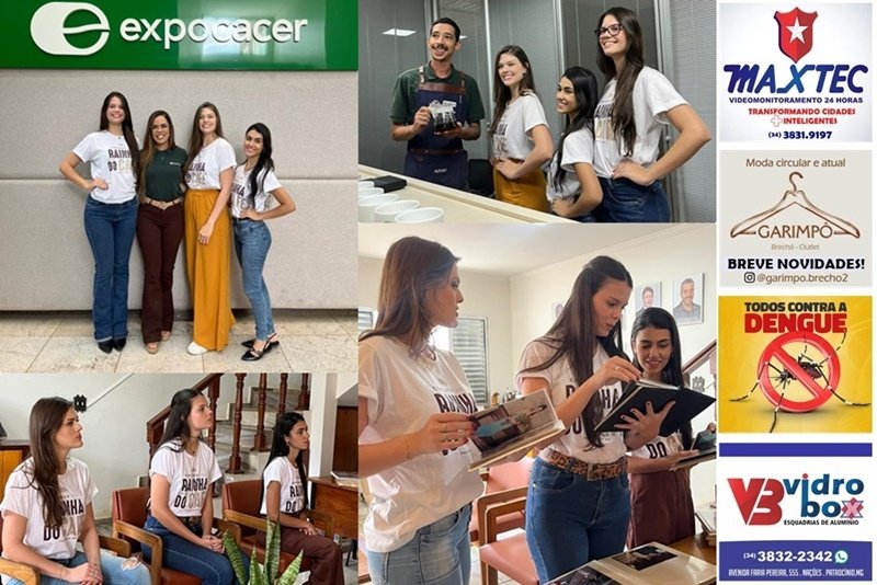 FINALISTAS DO RAINHA MUNDIAL DO CAFÉ VISITAM EXPOCACER E ACARPA