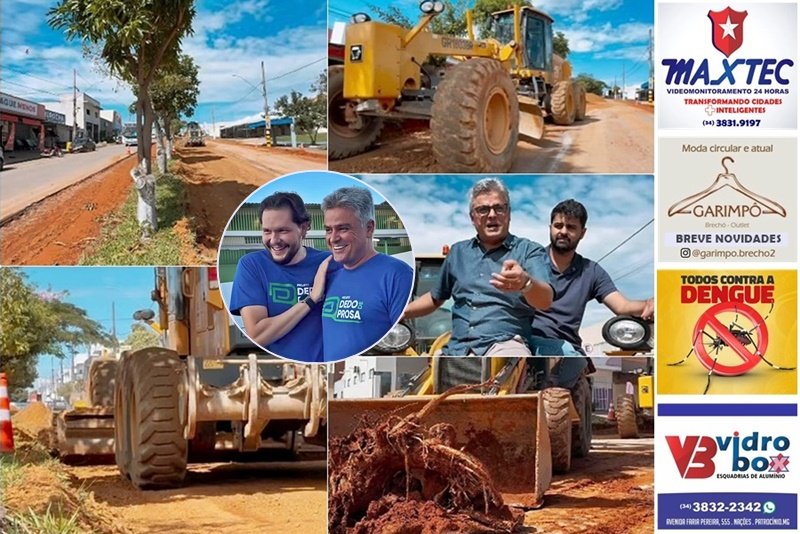 OBRAS DE ALARGAMENTO DA AV. ODIR ALEIXO REFORÇAM POLÍTICA DE MOBILIDADE URBANA EM PATROCÍNIO