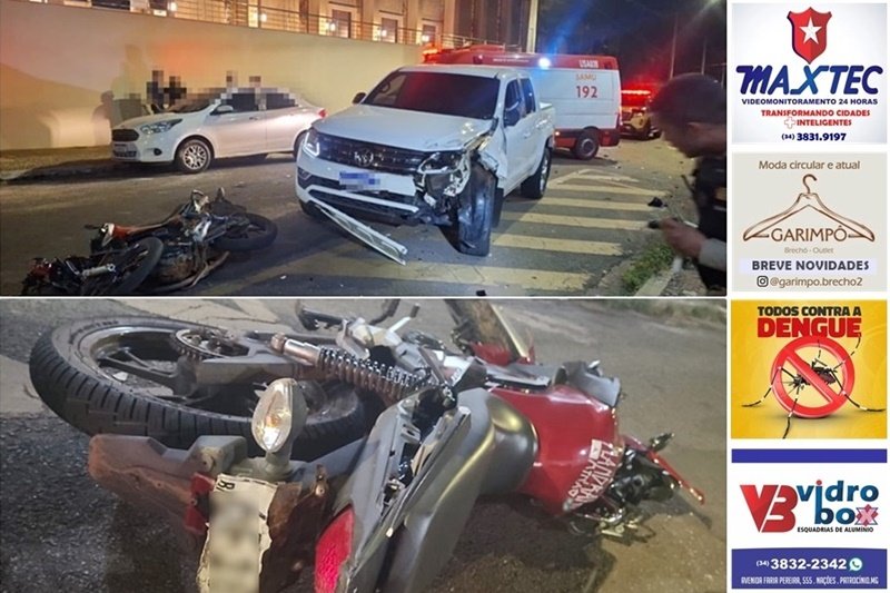 COM MANOBRAS ARRISCADAS, PILOTO ‘DO GRAU’ FOGE DA PM E É VÍTIMA DE ACIDENTE GRAVE EM MONTE CARMELO