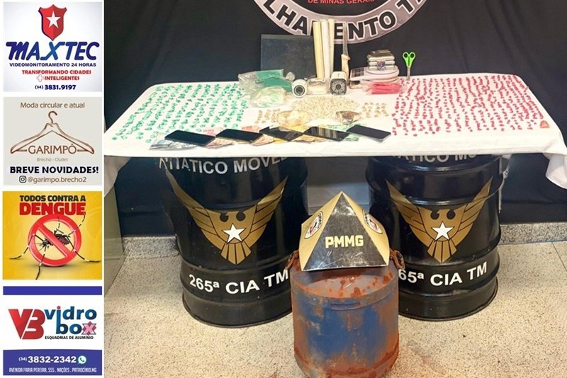 POLÍCIA MILITAR PRENDE 6 POR TRÁFICO E APREENDE GRANDE QUANTIDADE DE DROGAS NO BAIRRO ENÉAS