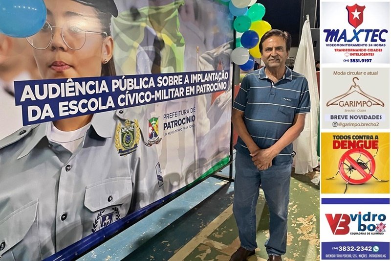 VEREADOR ALCIDES DORNELAS LIDERA DEBATE SOBRE ESCOLA CÍVICO-MILITAR EM PATROCÍNIO