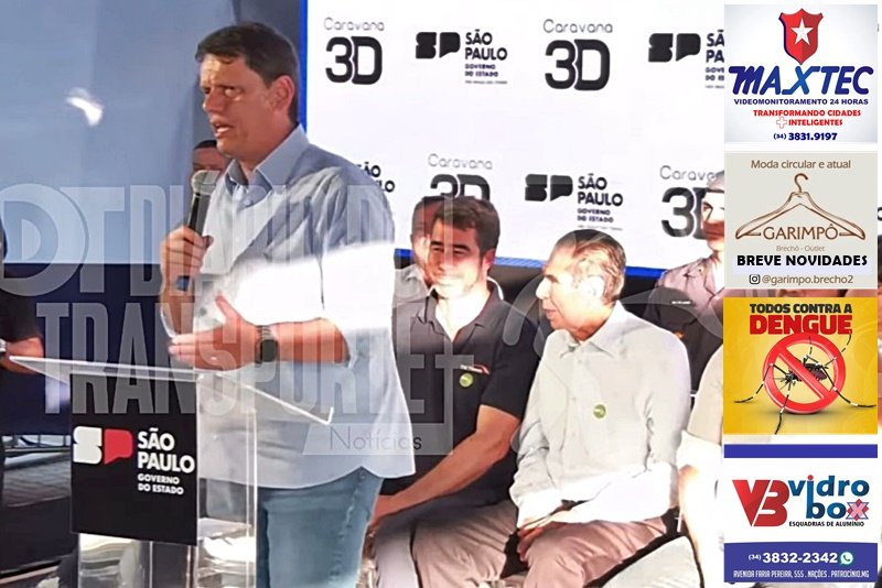 GOVERNADOR DE SÃO PAULO FALA DO TREM INTERCIDADES E ELOGIA O PATROCINENSE NENÊ CONSTANTINO