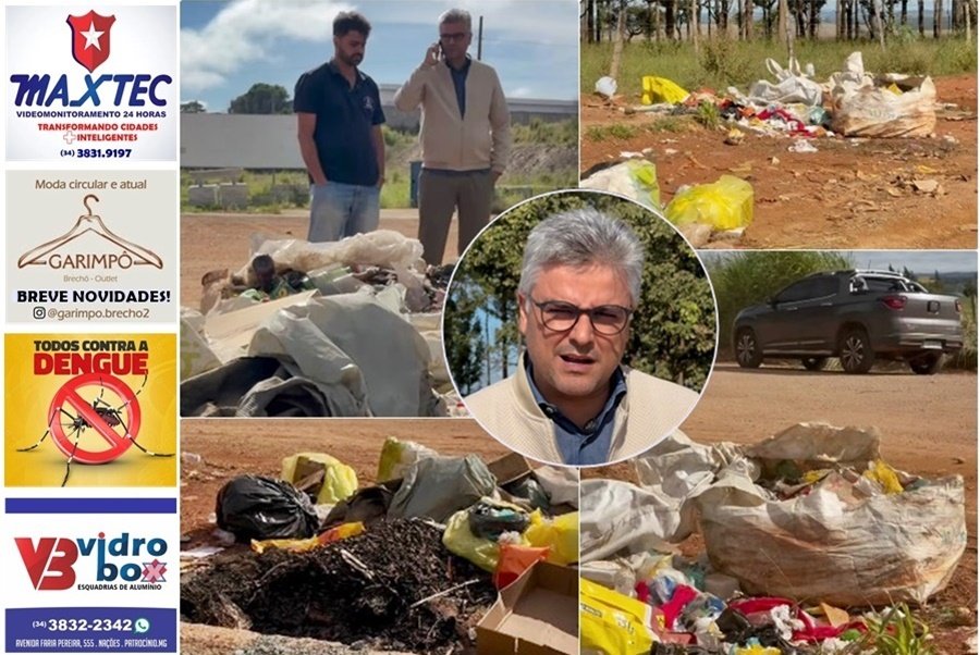 DESCARTE IRREGULAR DE LIXO LEVA À INTERDIÇÃO DE PONTO NA ESTRADA DA COMUNIDADE DE PEDROS