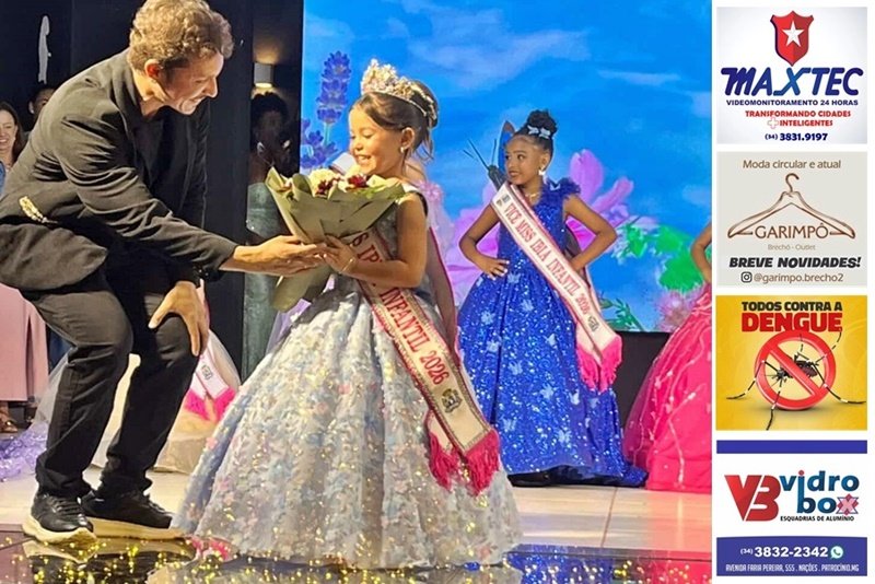 MISS INFANTIL DE IBIÁ ENCANTA E CONQUISTA FAIXA RUMO AO TÍTULO NACIONAL