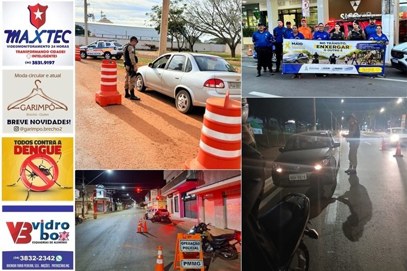 SEGURANÇA: POLÍCIA MILITAR REALIZA AÇÕES DO MAIO AMARELO EM TODA ÁREA DO 46º BPM
