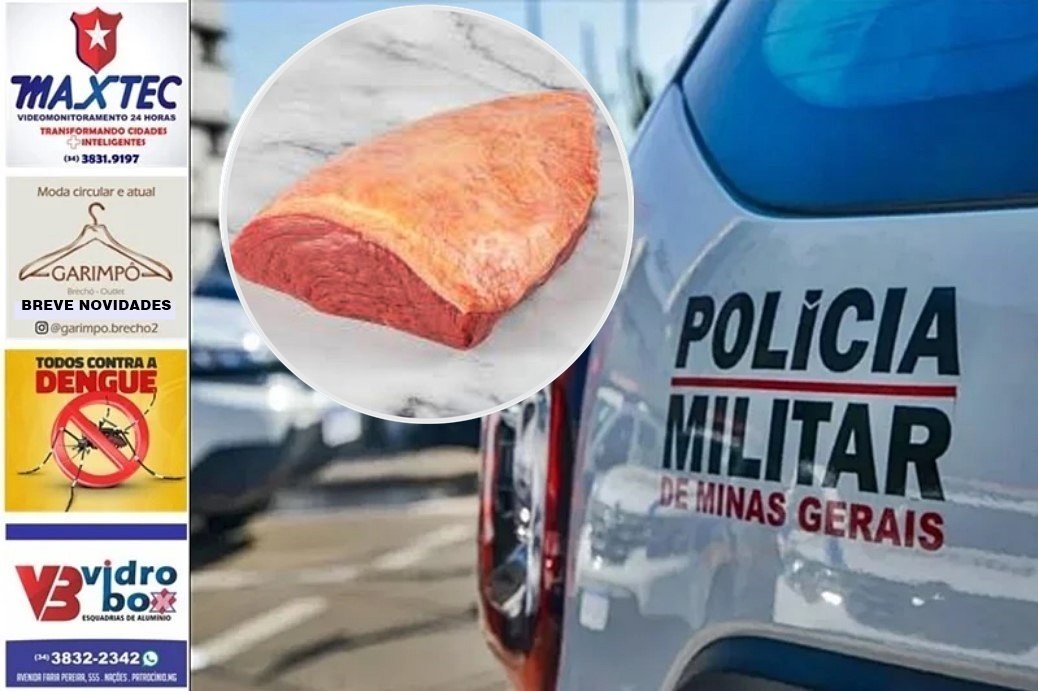 PICANHA AVALIADA EM R$ 80 É FURTADA DE SUPERMERCADO, MAS PM PRENDE AUTOR